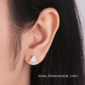 925 Silver Triangle Shape Earrings